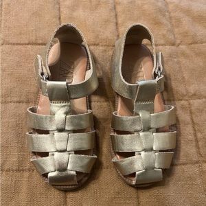 ZARA girls gold sandals